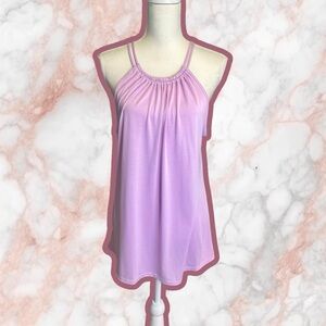 NWT Green Envelope Los Angeles Lavender Purple Spaghetti Strap Gathered Tank L